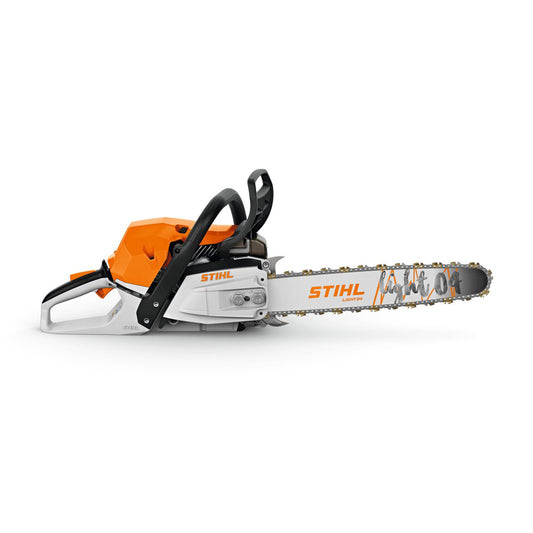 STIHL MS 300 C-M professional petrol chainsaw with Light 04 guide bar for forestry work