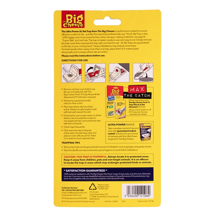 The Big Cheese Ready-Baited XL Rat Trap