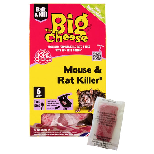 The Big Cheese Mouse & Rat Killer Pasta Sachet 10g x 6