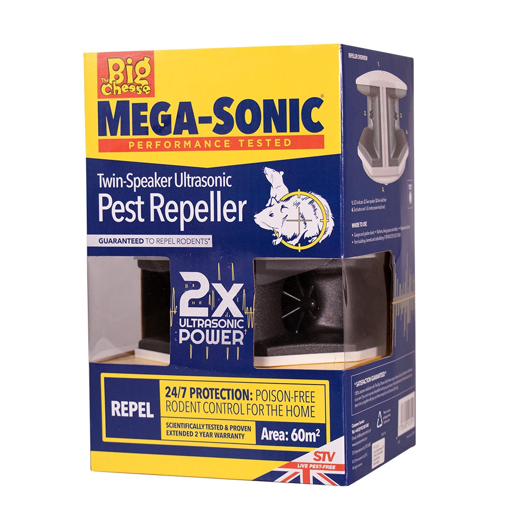 The Big Cheese Mega-Sonic Twin-Speaker Pest Repeller