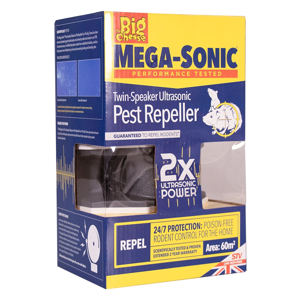 The Big Cheese Mega-Sonic Twin-Speaker Pest Repeller