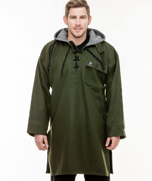 Swanndri Men's Original Wool Bushshirt with Lace-up front