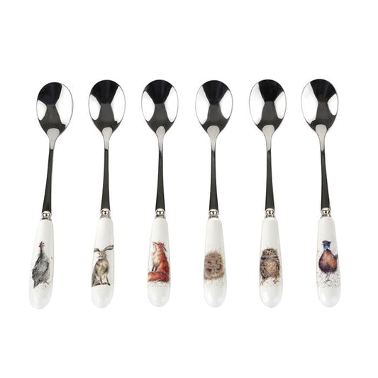 Wrendale Animal Set of 6 Tea Spoons