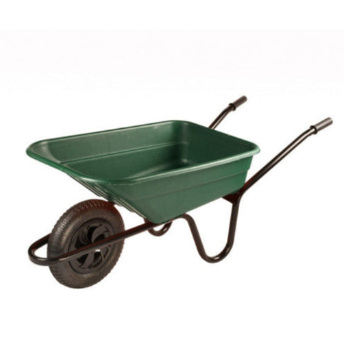 Walsall Shire 90L Green Poly Wheelbarrow