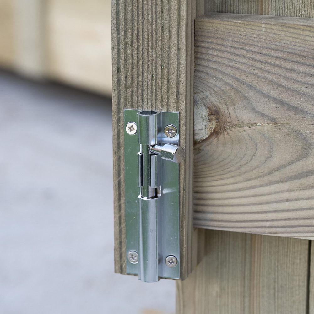 Forest Garden Timberdale 10x8 Apex Shed with No Windows and Double Door with Log Store
