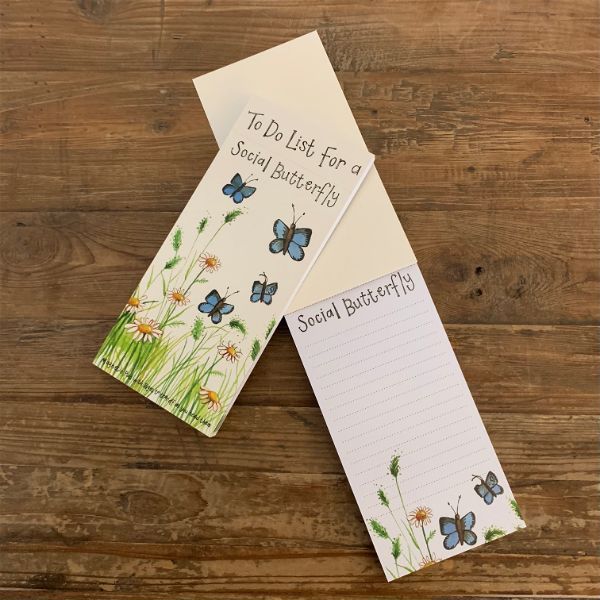Alex Clark Social Butterfly Magnetic To Do Lists