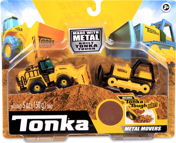 Tonka Metal and Steel Bulldozer and Front Loader