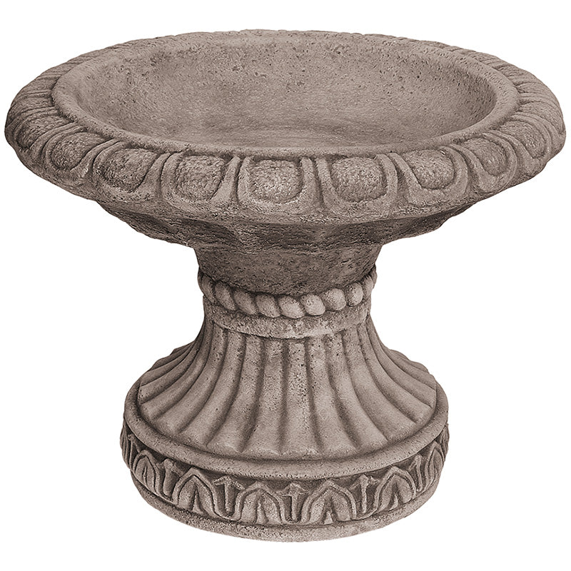 Willowstone Ancient Grey Victorian Small Bird Bath V21AG