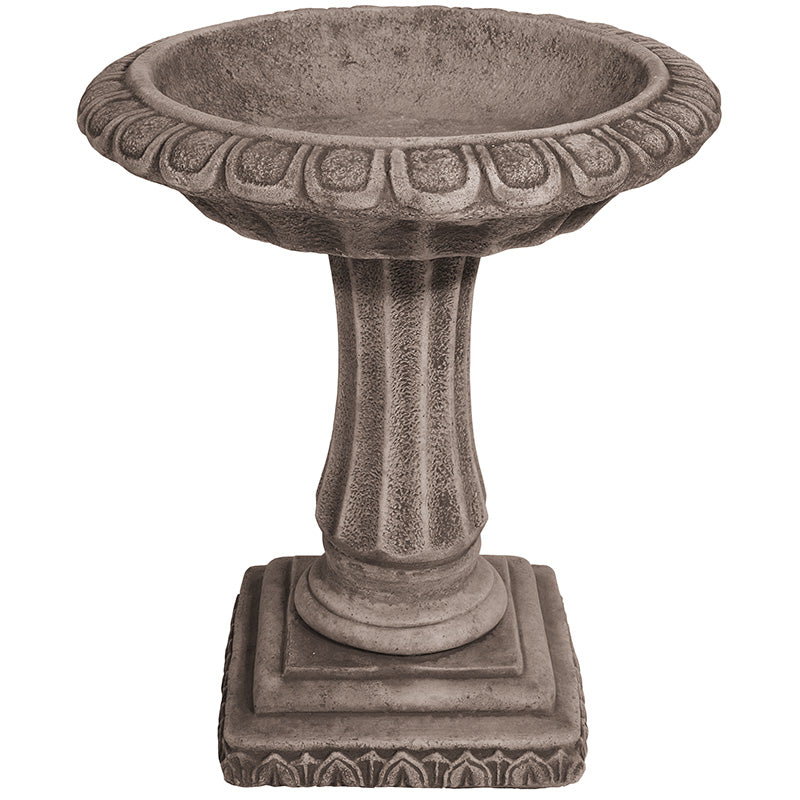Willowstone Ancient Grey Victorian Medium Bird Bath V27AG