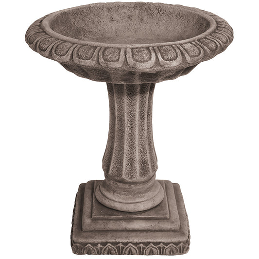 Willowstone Ancient Grey Victorian Medium Bird Bath V27AG