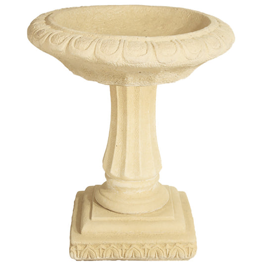 Willowstone Medium Victorian Bird Bath - Cream