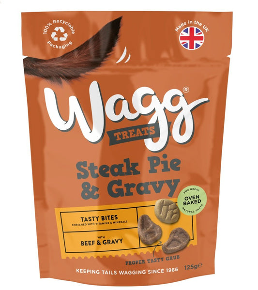 Wagg Steak Pie & Gravy Treats 125g