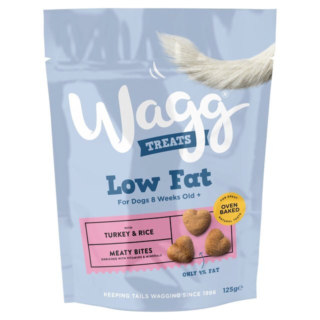 Wagg Low Fat Turkey & Rice Dog Treats 125g