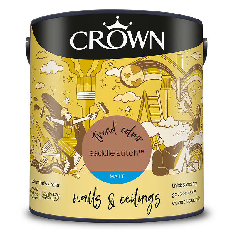 Crown Paints Walls & Ceilings Matt Emulsion Paint - Yellows