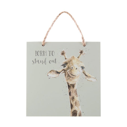 Wrendale Born To Stand Out Giraffe Wooden Plaque