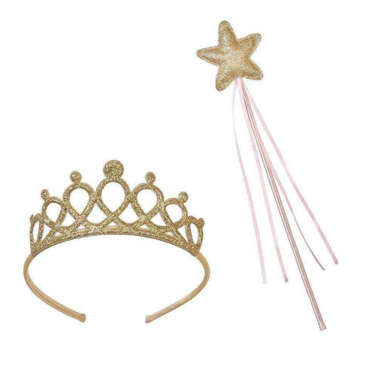 Talking Tables We Heart Pink Gold Wand & Tiara Set