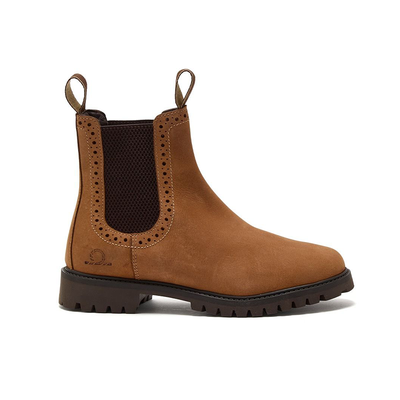 Chatham Moreton Women's Premium Oiled Leather Brogue Chelsea Boots
