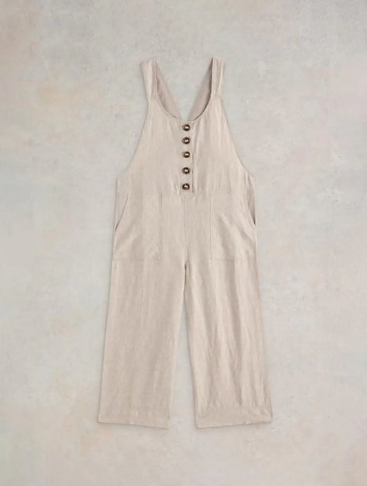 White Stuff Viola Linen Dungarees