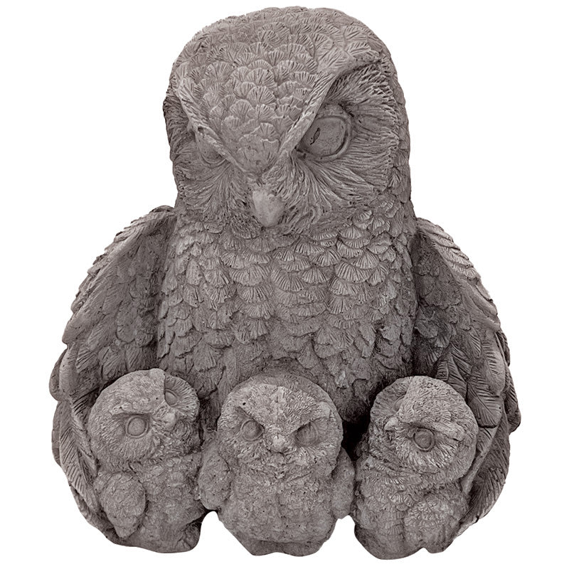 Willowstone Antique Grey Owl Family