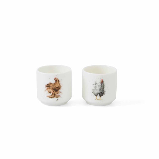 Wrendale Chicken Pair of Egg Cups