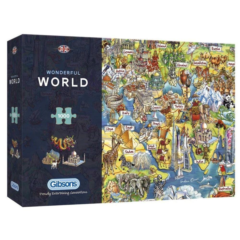 Gibsons Wonderful World 1000 Piece Jigsaw
