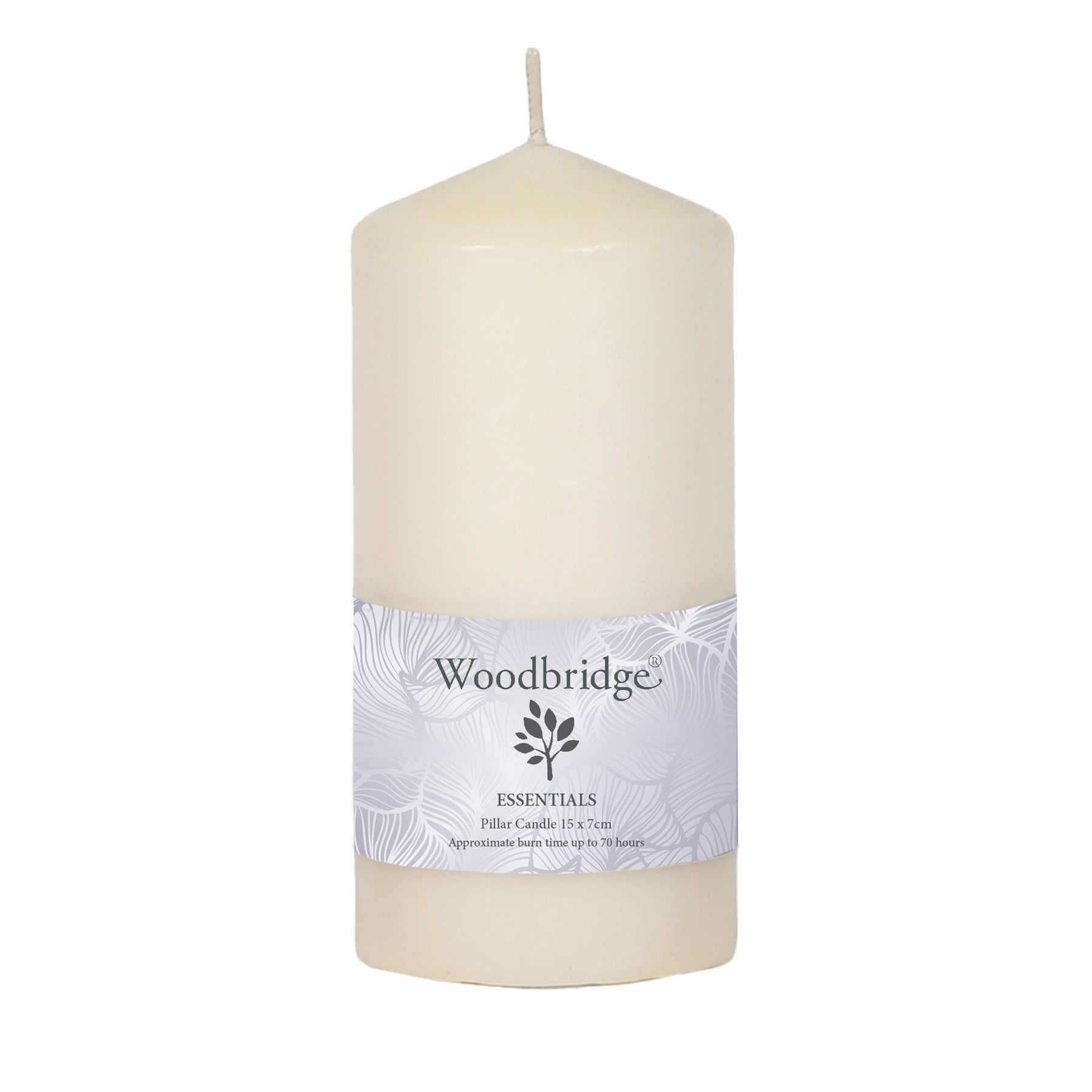 Mylights Ivory Unscented Pillar Candle - Choose Height 80mm 130mm 200mm