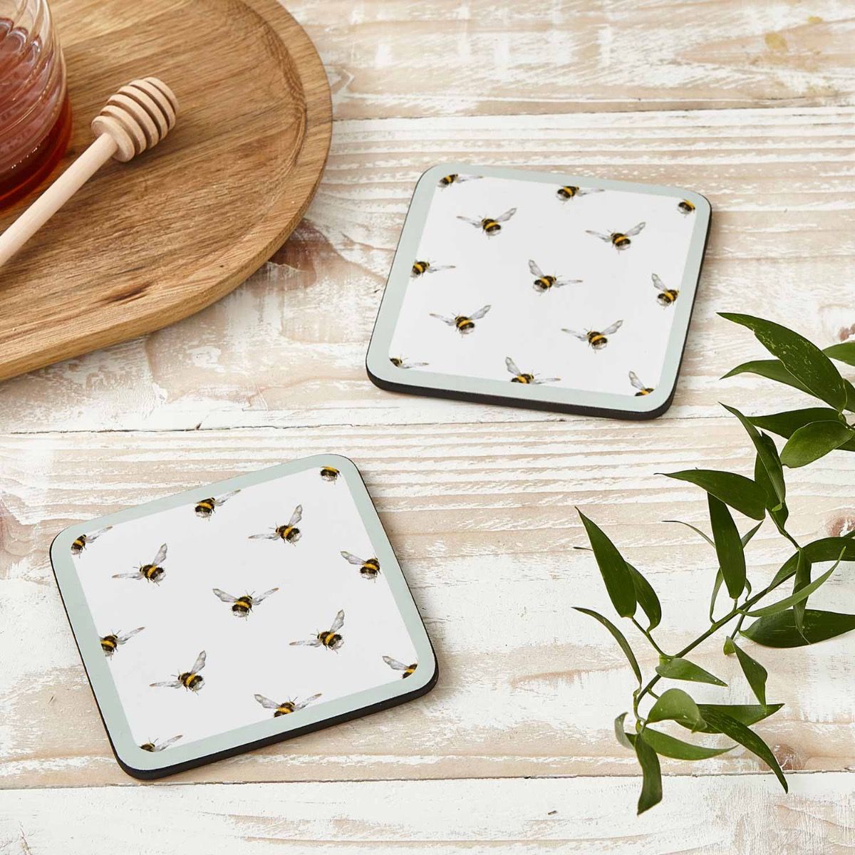 Wrendale Flight of the Bumblebee Bee Set of 6 Coasters