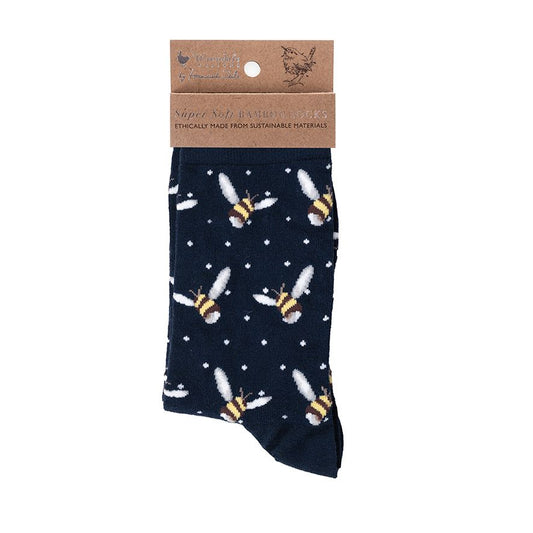Wrendale 'Busy Bee' Bee Womens Socks