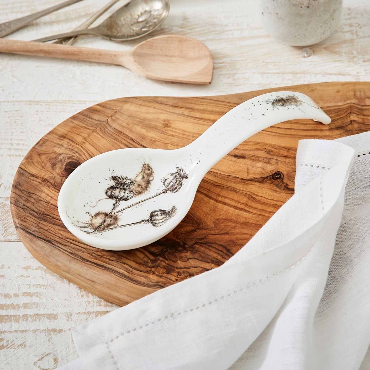 Wrendale ' Country Mice' Mouse Spoon Rest