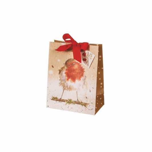 Wrendale A Little Red Robin Small Gift Bag