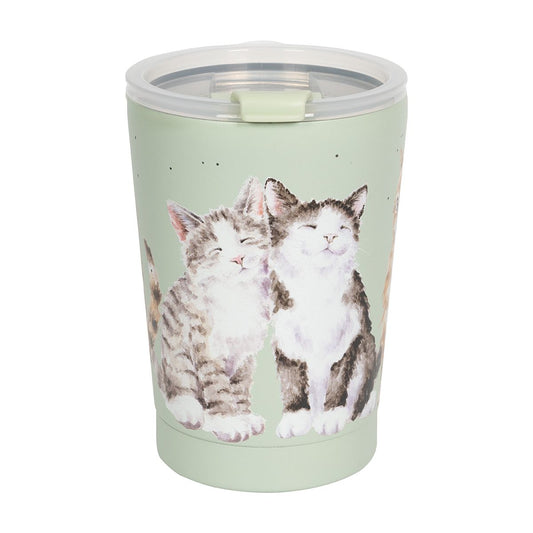Wrendale Feline Friends Cat Thermal Travel Mug Cup