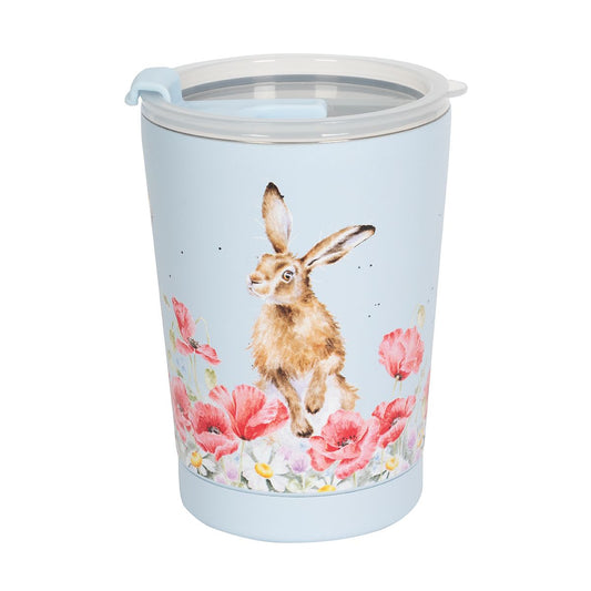 Wrendale Field of Flowers Hare Thermal Travel Cup