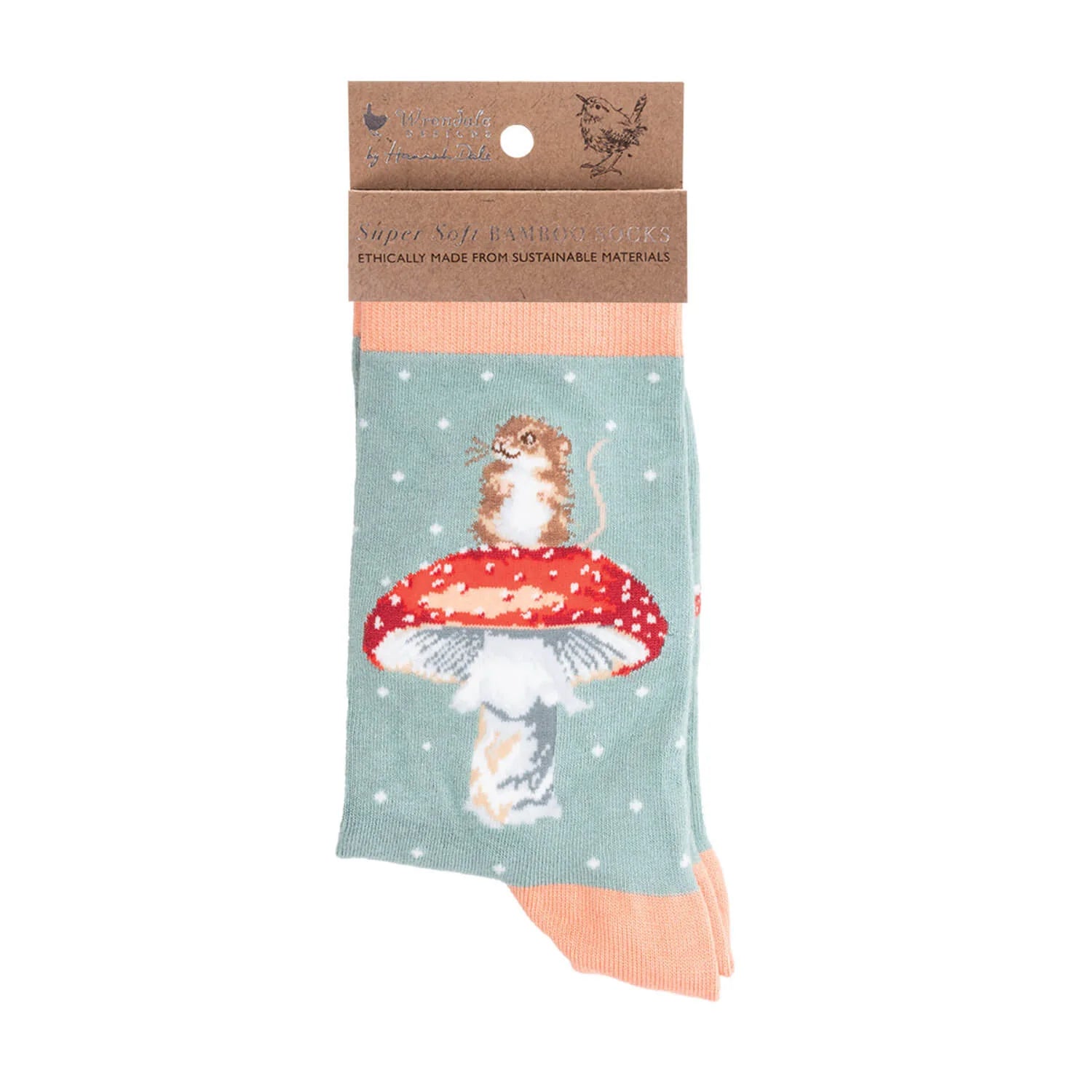 Wrendale He's a Fun-gi Mouse Socks 