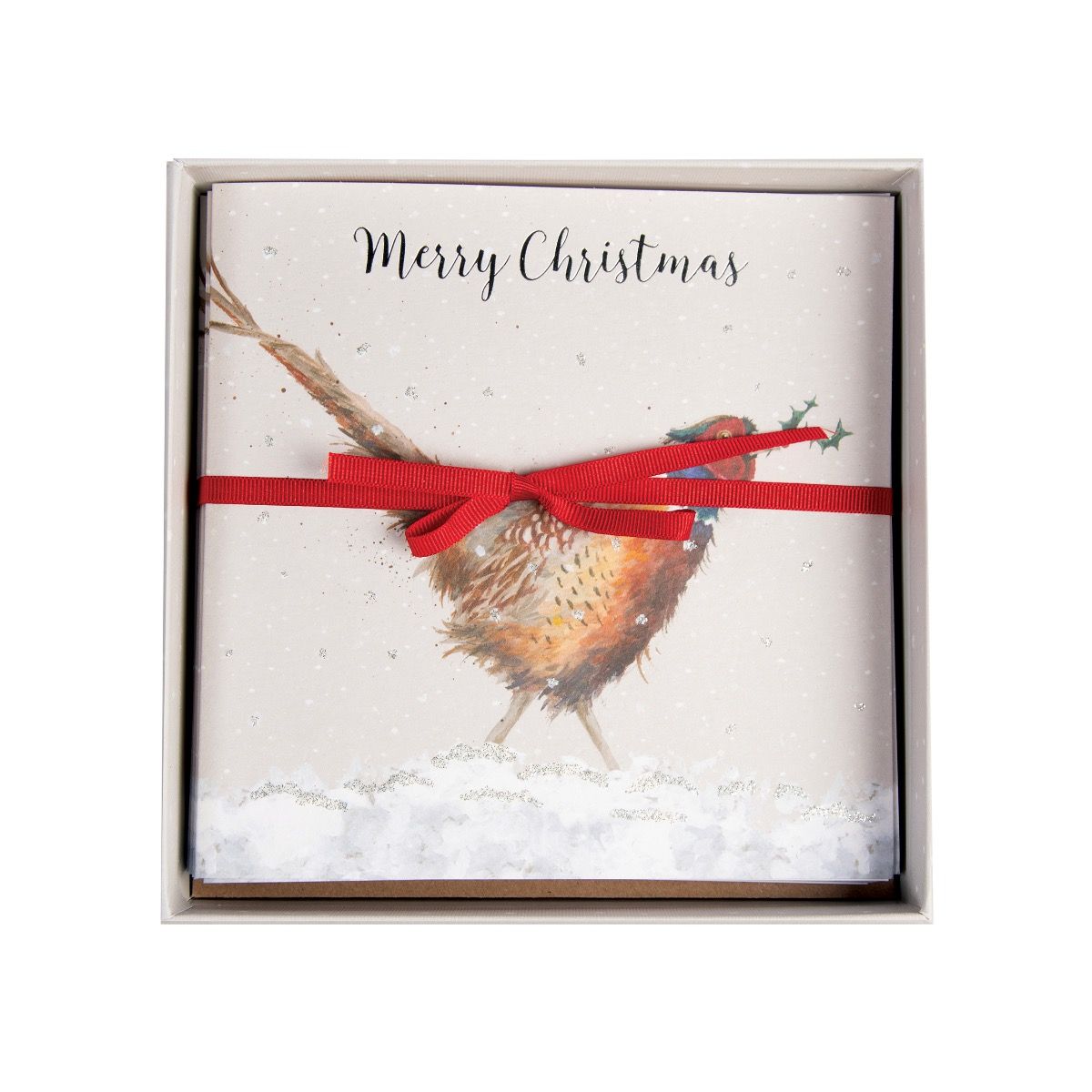 Wrendale 'Christmas Colours' Luxury boxed Pheasant Christmas Cards