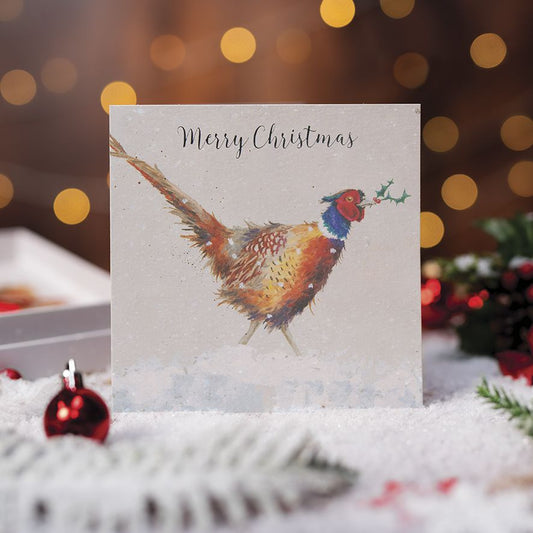 Wrendale 'Christmas Colours' Luxury boxed Pheasant Christmas Cards