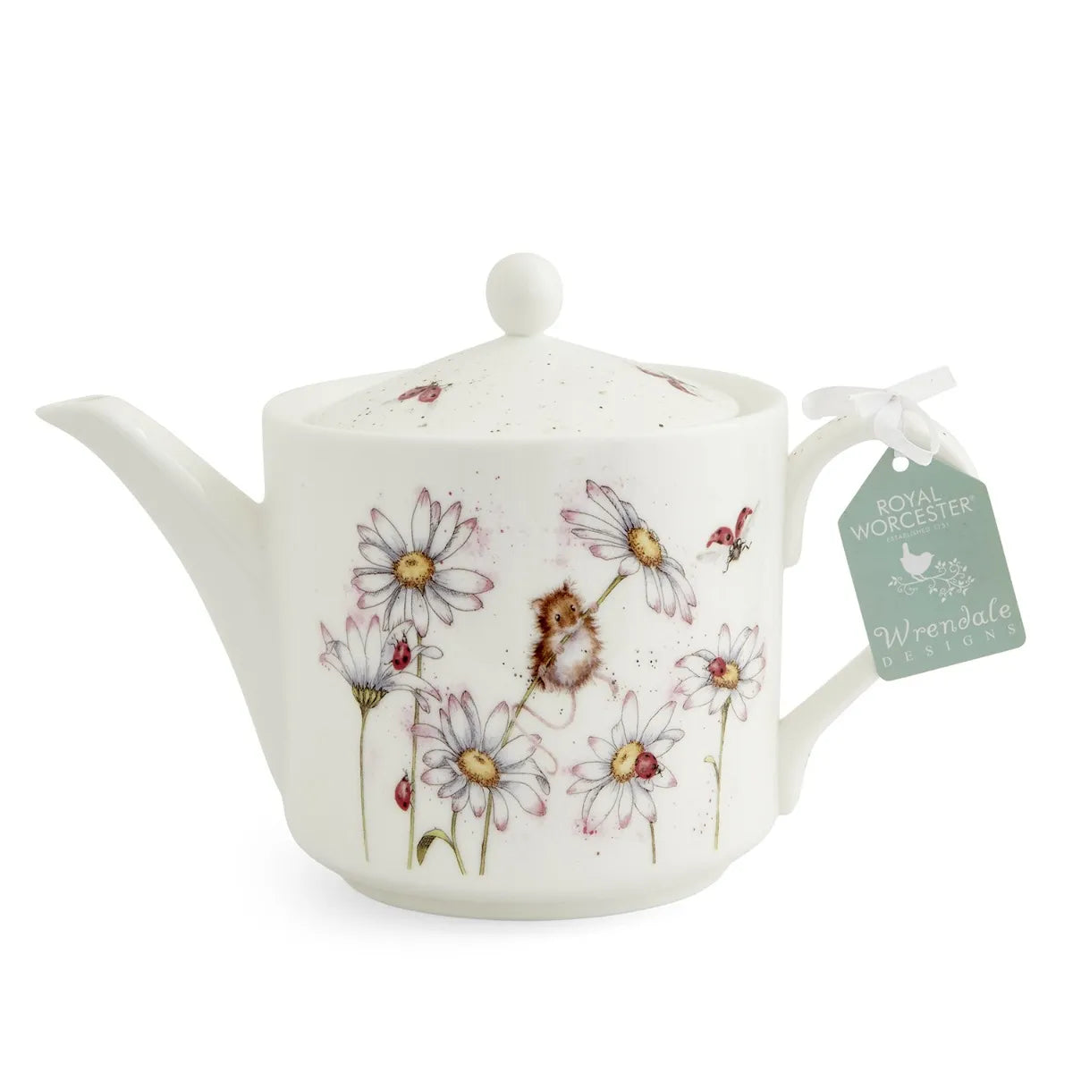 Wrendale Oops a Daisy Mouse 2 Pint Teapot