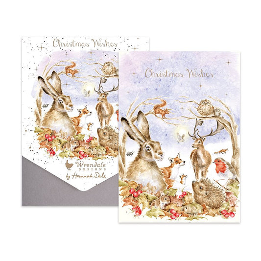 Wrendale 'Walking in a Winter Wonderland Woodland' Animal Christmas Card Pack