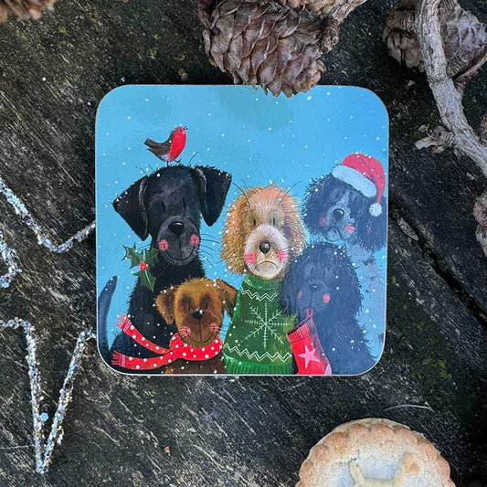 Alex Clark Festive Dog Coaster