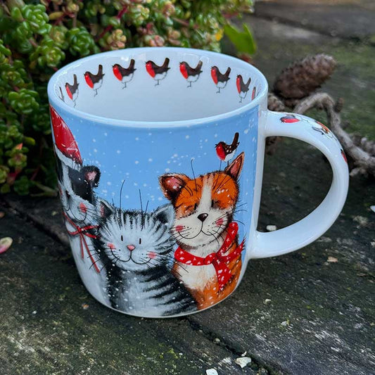 Alex Clark Festive Cats Christmas Mug