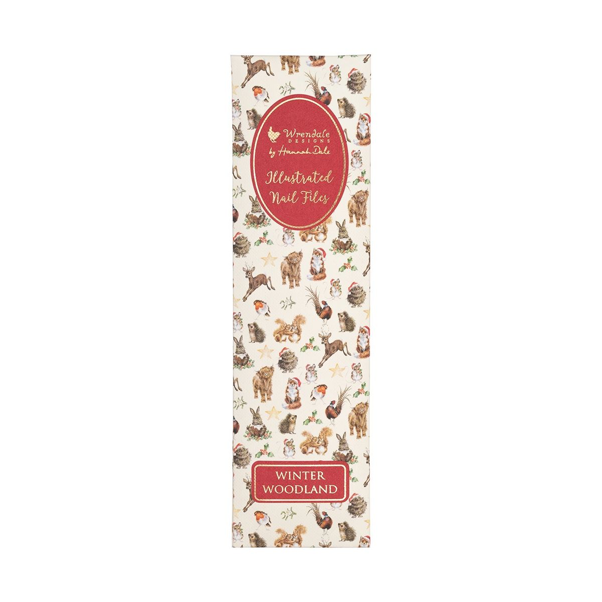 Wrendale Christmas Nail File Winter Woodland 
