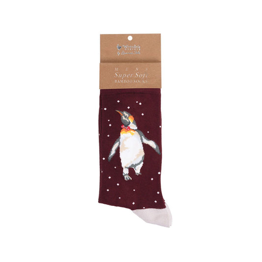 Wrendale Christmas king Penguin Socks