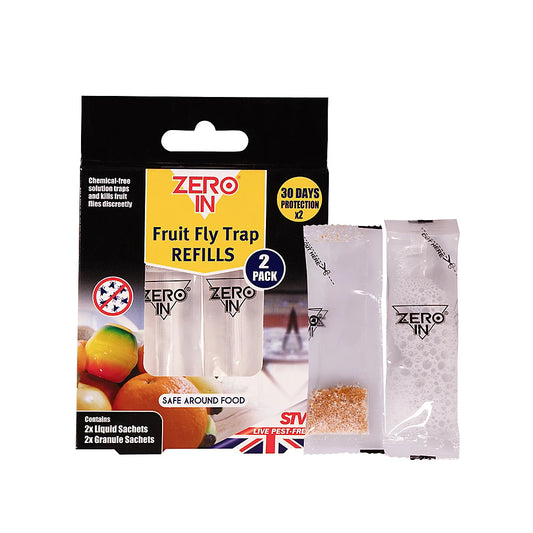 Zero-In Fruit Fly Trap Refill Sachets 2-Pack
