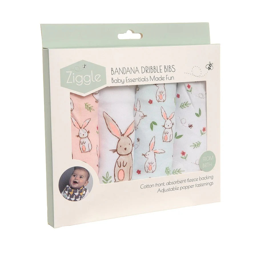 Ziggle - Bunnies Bib Set