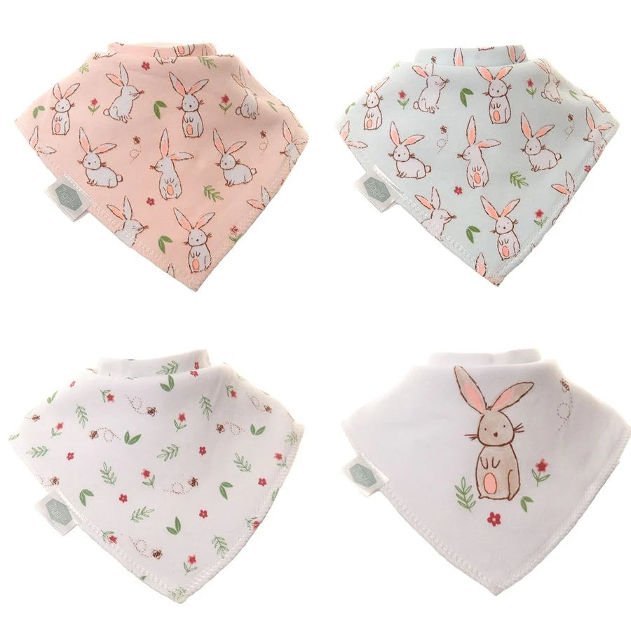 Ziggle - Bunnies Bib Set