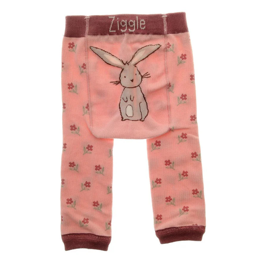 Ziggle - Bunny Pink leggings and socks 0-6m