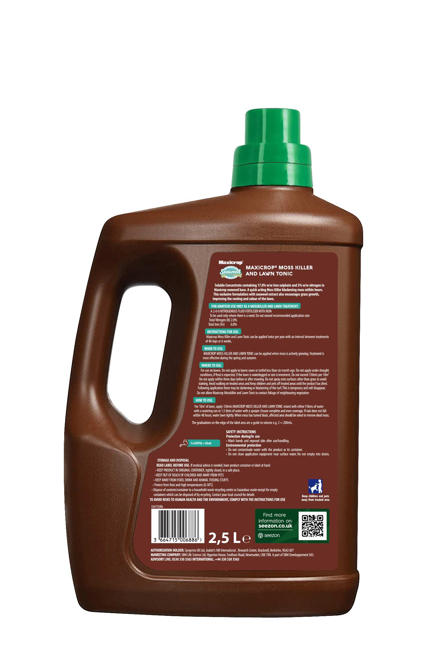 Maxicrop Moss Killer & Lawn Tonic 2.5L