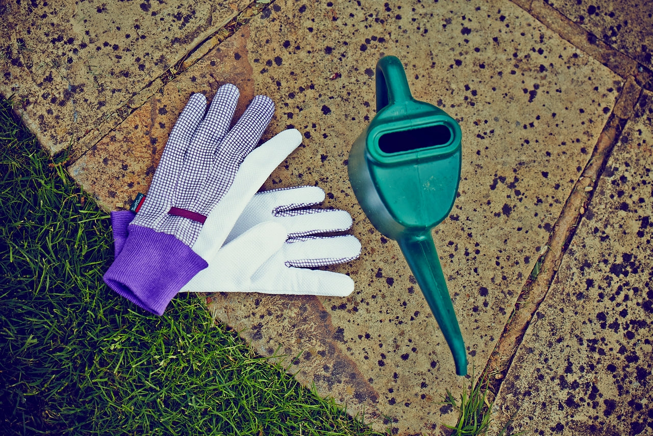 Town & Country Cotton Grip Gingham Gardening Gloves