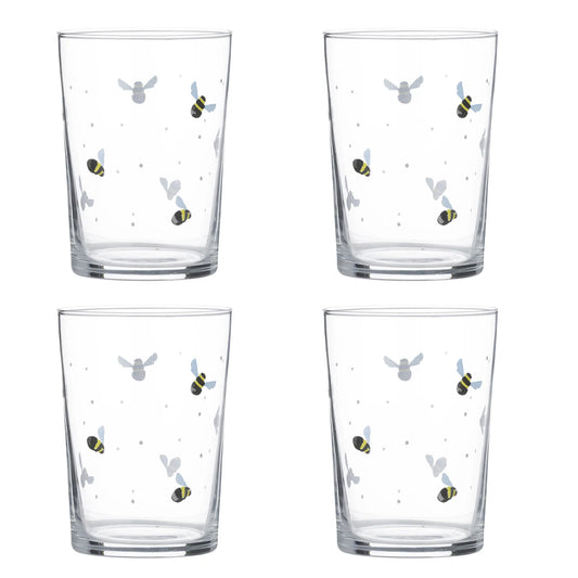 Price & Kensington Sweet Bee Set of 4 Tumblers