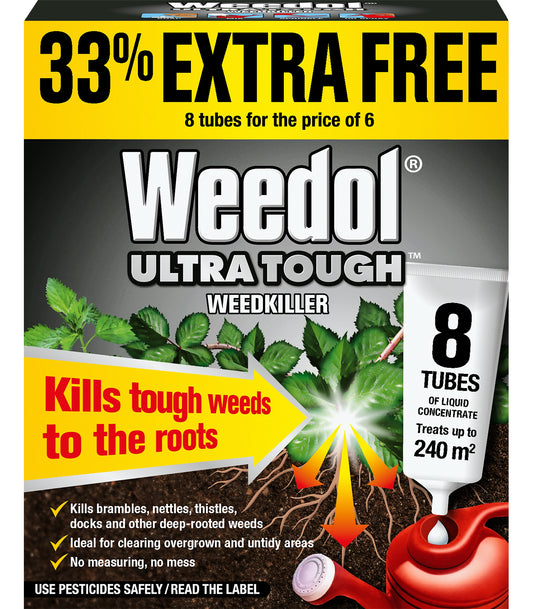 Weedol Ultra Tough Weedkiller Liquid Concentrate Tubes