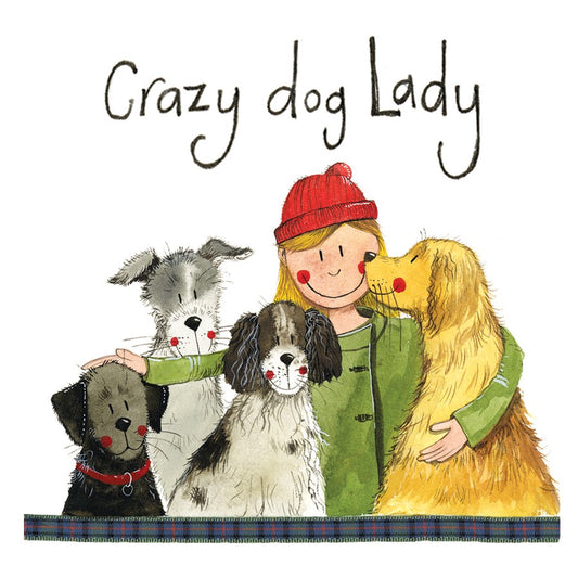 Alex Clark Crazy Dog Lady Coaster